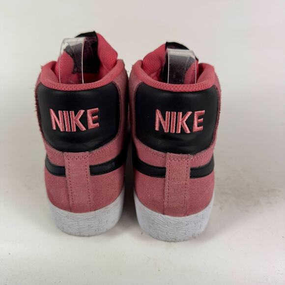 Nike SB Zoom Blazer Mid Sneakers Mens 7 Pink Suede Lace Up Mid Top Running Shoes - Picture 7 of 10